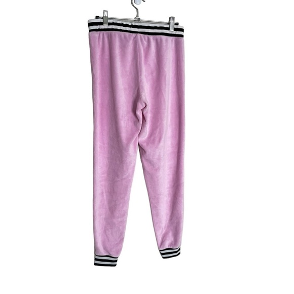 Topshop Pink Velvet Velour Casual Pants 4 - Picture 2 of 3